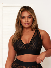 Hallie Bralette: Midnight Black
