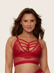 Kayla Bralette: Raspberry Red