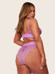Zestaw biustonosz i majtek Abigail: Amethyst Orchid