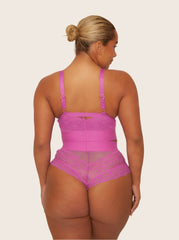 Zestaw biustonosz i majtek Gia: Żywy fiolet