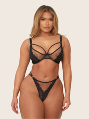 Biustonosz Bianca Plunge: Wild Leopard