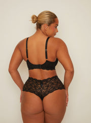 EZ-T Lace Bra: Czarny