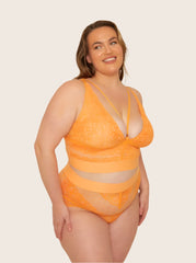 Zestaw biustonosz i majtek Gia: Sunburst Orange