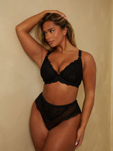 Komplet biustonosza i majtek Harlow: Midnight Black