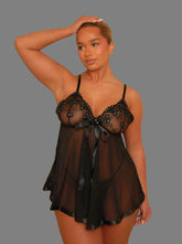 Kaia Babydoll: Onyx Black