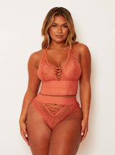 Zestaw Maya Bralette & Brief: Cider Orange