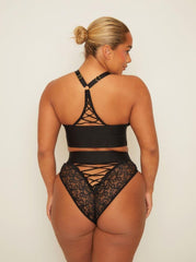 Zestaw Maya Bralette & Brief: Midnight Black