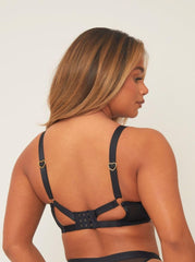 Zestaw biustonoszy Raya: czarno-fioletowy