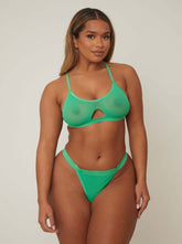Zestaw Sunnie Bralette & Brief: Fern Green