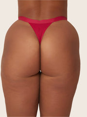 Ally Twin Pack Thong: Black & Very Cherry