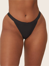 Ally Twin Pack Thong: Black & Very Cherry
