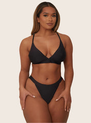 Zestaw biustonoszy Ally Twin Pack: czarny i bardzo wiśniowy