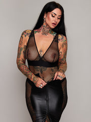 Spódnica z podwójnym wejściem: Obsidian Black