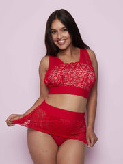 Gigi Bralette: Scarlet Red