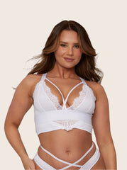 Aspen Bralette: Ice White
