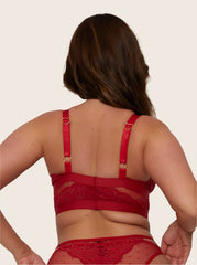 Brooke Bralette: Raspberry Red