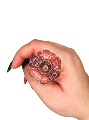 3-etapowy Flower Power: różowe szkło