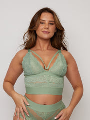Gia Bralette: Basil Green