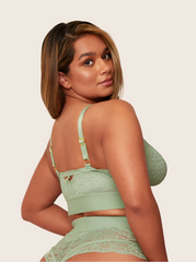 Gia Bralette: Basil Green