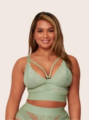 Gia Bralette: Basil Green