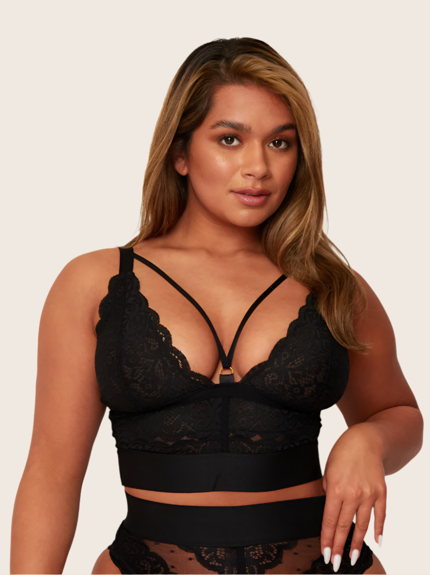 Gia Bralette: Midnight Black