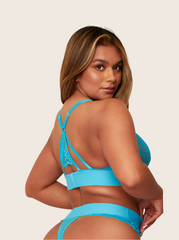 Amber Bralette: Bluebird Blue
