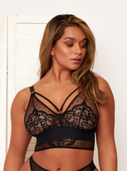 Savannah Bralette: Midnight Black