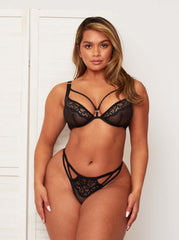 Zestaw biustonosz i fig Artemis: Midnight Black