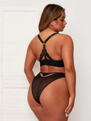 Zestaw biustonosz i majtek Daphne: Midnight Black