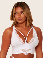 Aspen Bralette: Ice White