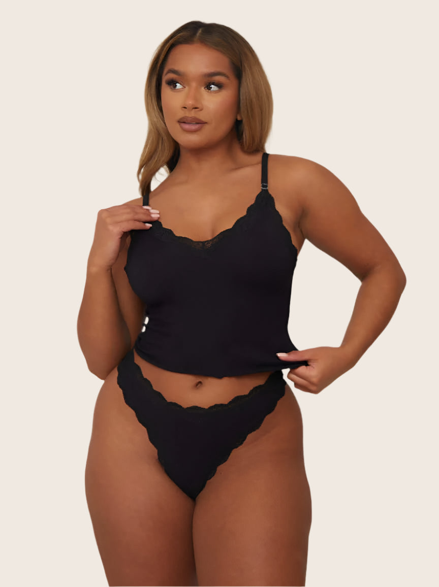 Zestaw Blair Bralette &amp; Brief: Jet Black