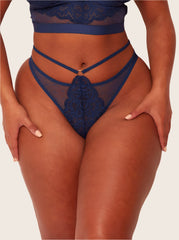 Brooke Bralette &amp; Brief Set: Oceanic Blue