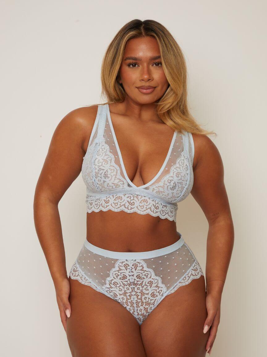 Zestaw Eva Bralette &amp; Brief: Ballad Blue