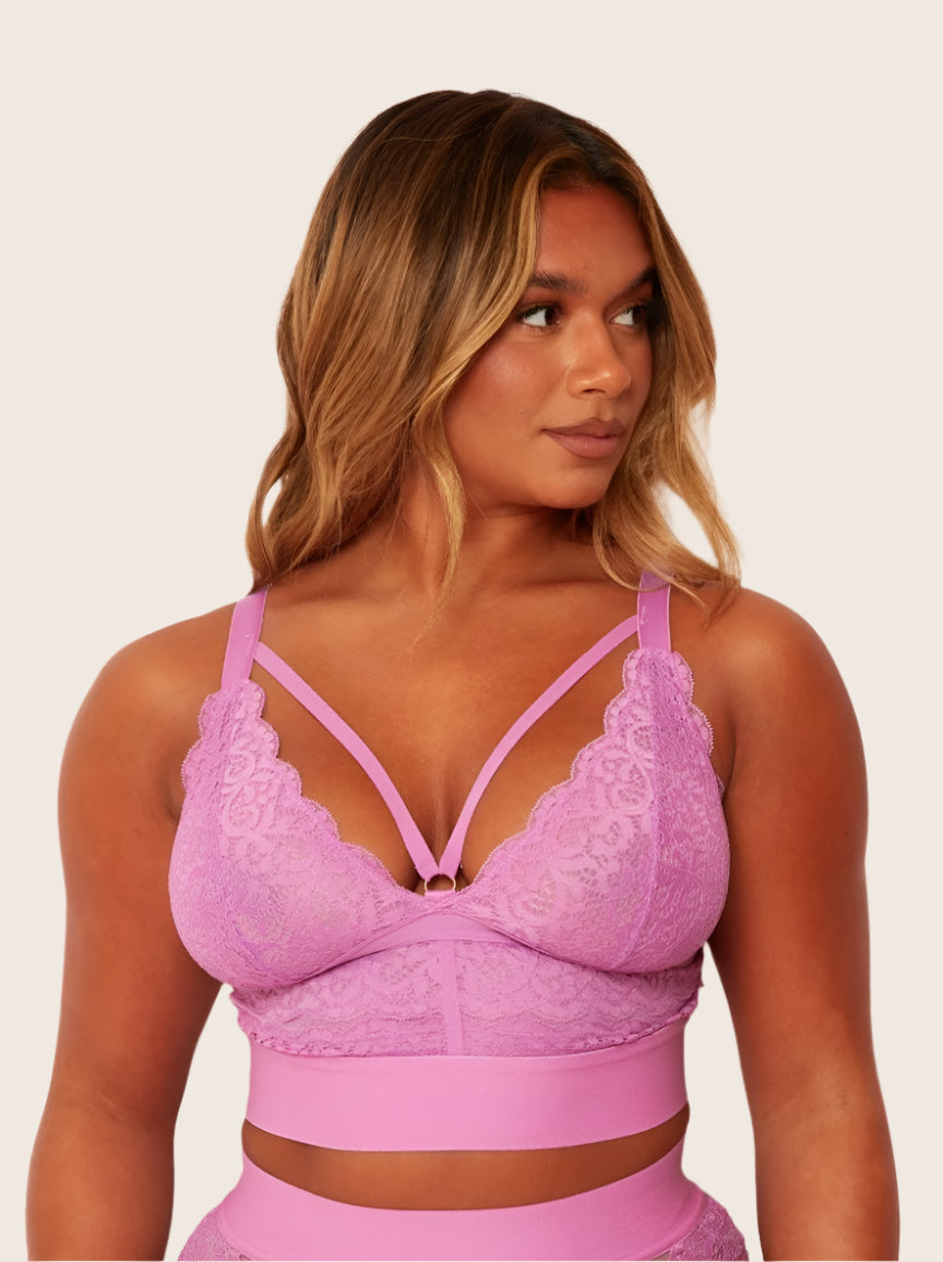 Gia Bralette: Pillow Purple