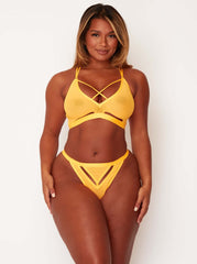 Zestaw Logan Bralette &amp; Brief: Orange Crush