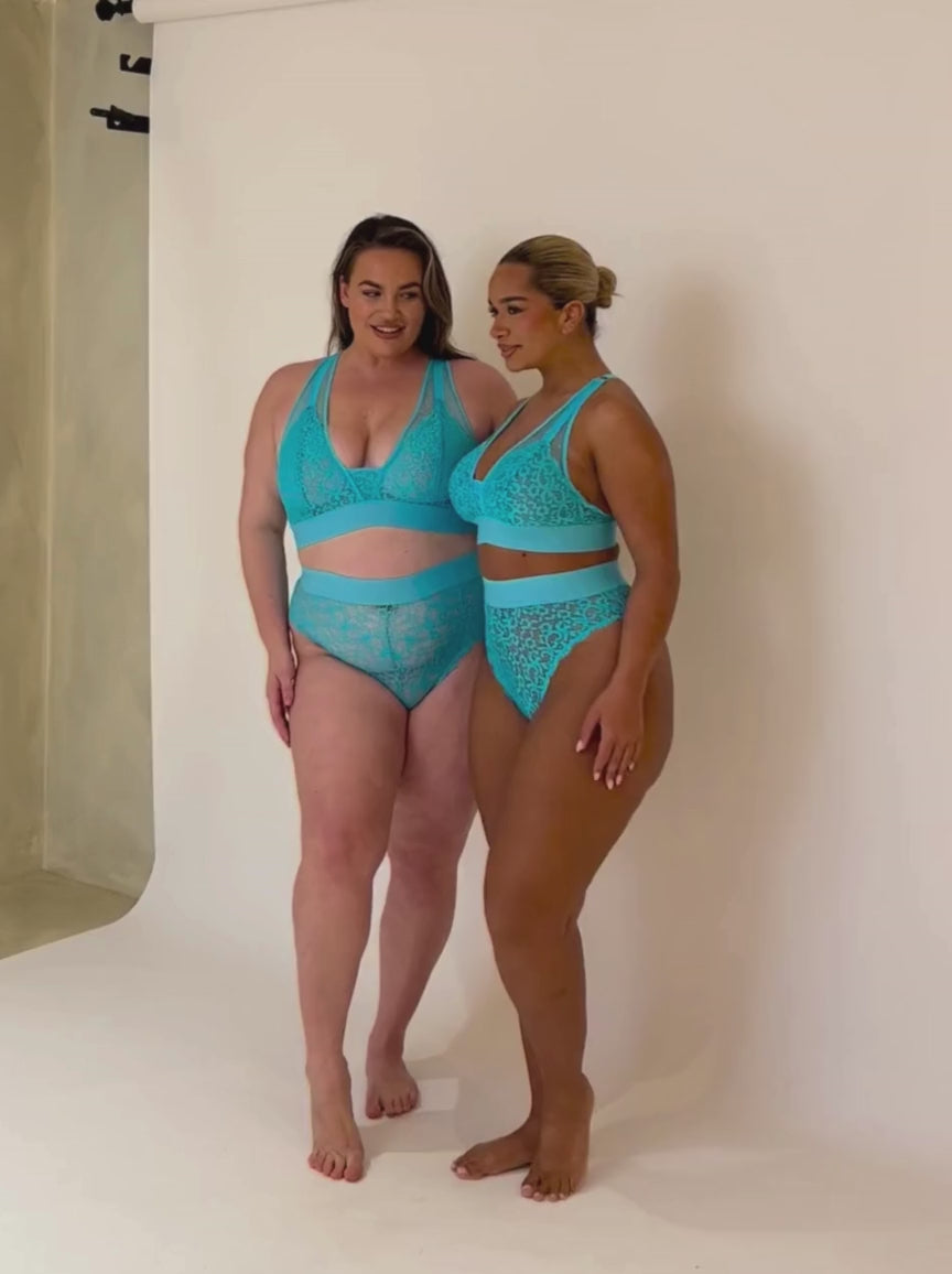 Zestaw biustonosz i majtek Hallie: Bluebird Blue