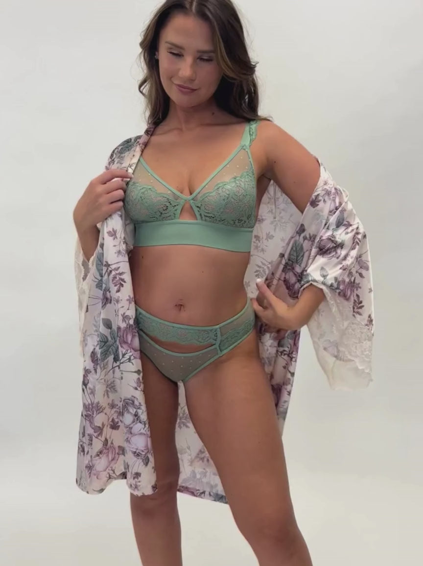Kaitlin Bralette: Basil Green