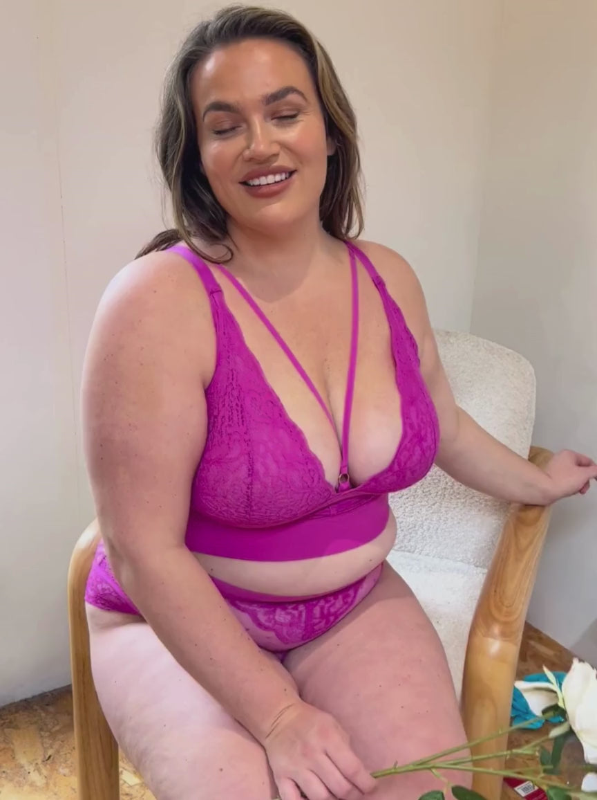 Gia Bralette: Żywy fiolet