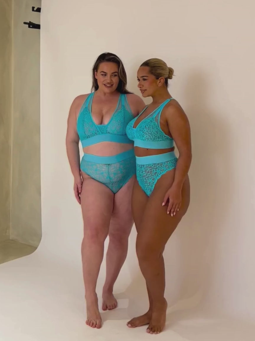 Hallie Bralette: Bluebird Blue