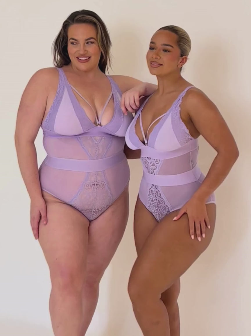 Body Alicia: Miękkie Lawendowe