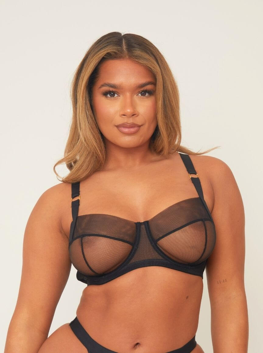 Biustonosz Raya Balcony: Midnight Black