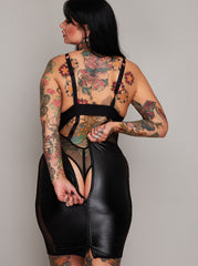 Spódnica z podwójnym wejściem: Obsidian Black