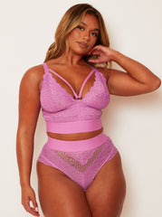 Gia Bralette: Pillow Purple