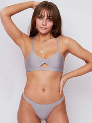 Braletka Harley: srebrno-szara