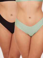 Stevie Twin Pack Brief : Black &amp; Basil